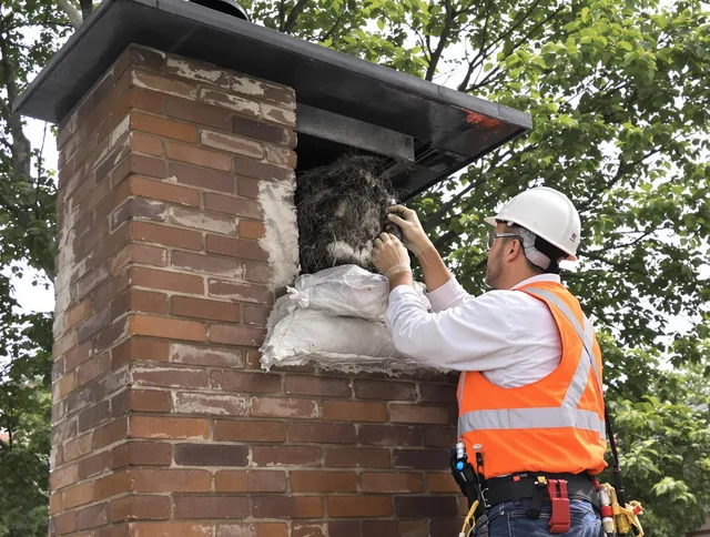 Humane removal of debris and animals by Lake Forest Chimney Sweep in Lake Forest, CA