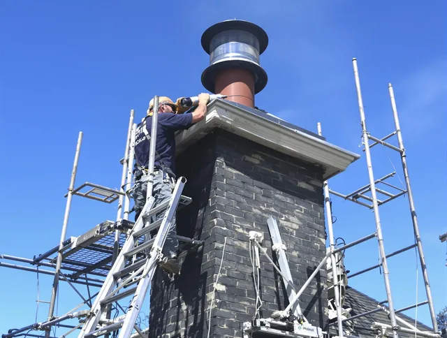 Sturdy chimney crown finished by Lake Forest Chimney Sweep in Lake Forest, CA