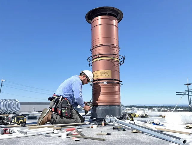 Installed chimney liner by Lake Forest Chimney Sweep in Lake Forest, CA