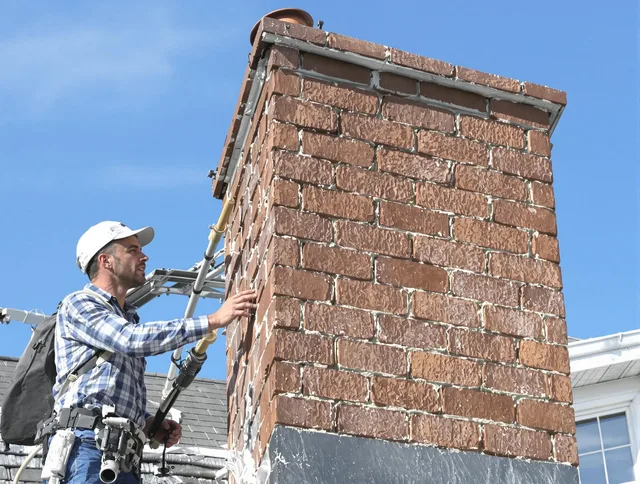 Brickwork for a chimney rebuild by Lake Forest Chimney Sweep in Lake Forest, CA