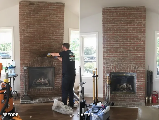 Finished chimney sweeping service by Lake Forest Chimney Sweep in Lake Forest, CA