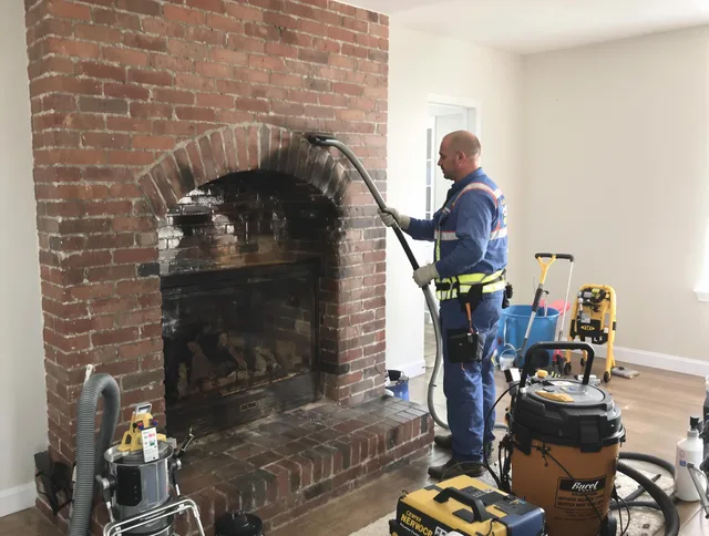 Lake Forest Chimney Sweep expert performing detailed chimney sweep in Lake Forest, CA