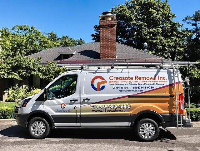 Lake Forest Chimney Sweep technician removing creosote safely in Lake Forest, CA