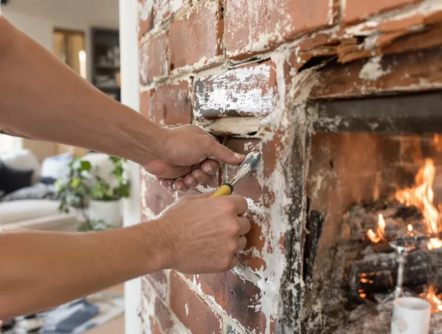 Routine fireplace repair by Lake Forest Chimney Sweep in Lake Forest, CA