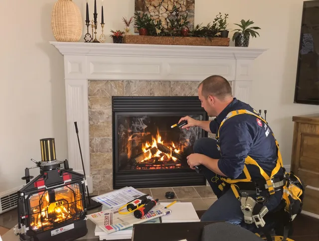 Safety-focused fireplace inspection by Lake Forest Chimney Sweep in Lake Forest, CA